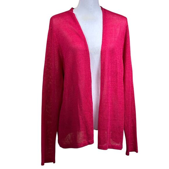 J. Jill Sweaters - J. Jill berry red linen/rayon sweater, 2X, NWT, elevated basics, coastal, travel